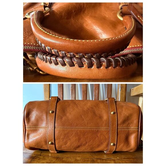 Dooney & Bourke Florentine Large Tassel Satchel – Natural - Picture 5 of 17